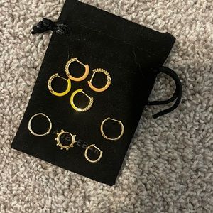 Baublebar gold vermeil huggies